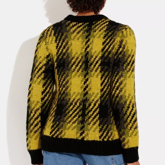 Coach wool plaid sweater - Picture 2 of 4